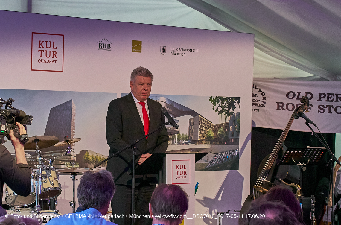 11. Mai 2017 - Grundsteinlegung für die LOGE und dem Kulturquadrat in Neuperlach